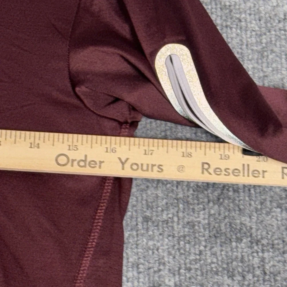 Spyder‎ Pullover Men's Small Burgundy Polyester 1/4 Zip Activewear Training